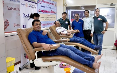 Blood Donation Camp by Rotary Valsad Rangers | 1st July 2025 | Valsad